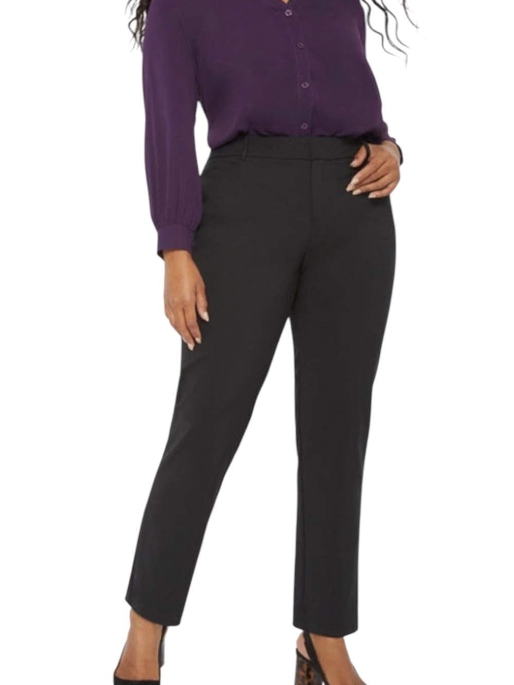 Eloquii black Kady pants 24S